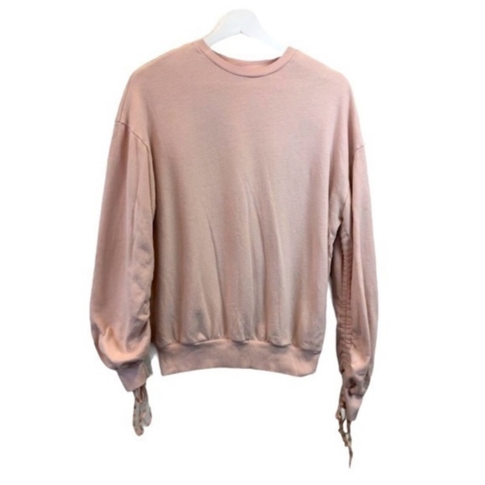 AG Adriano Goldschmied Pink Crew Neck Sweater